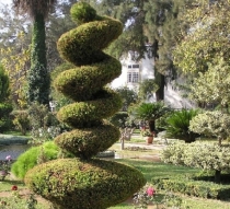 Spirala w ogrodzie barokowym
