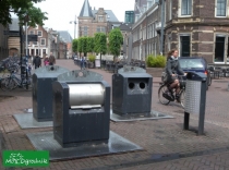 Typowy widok w Holandii: pojemniki