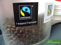 Uczestnicy konferencji pili oczywiście tylko produkty Fair Trade