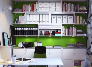 Zielone biuro od IKEA